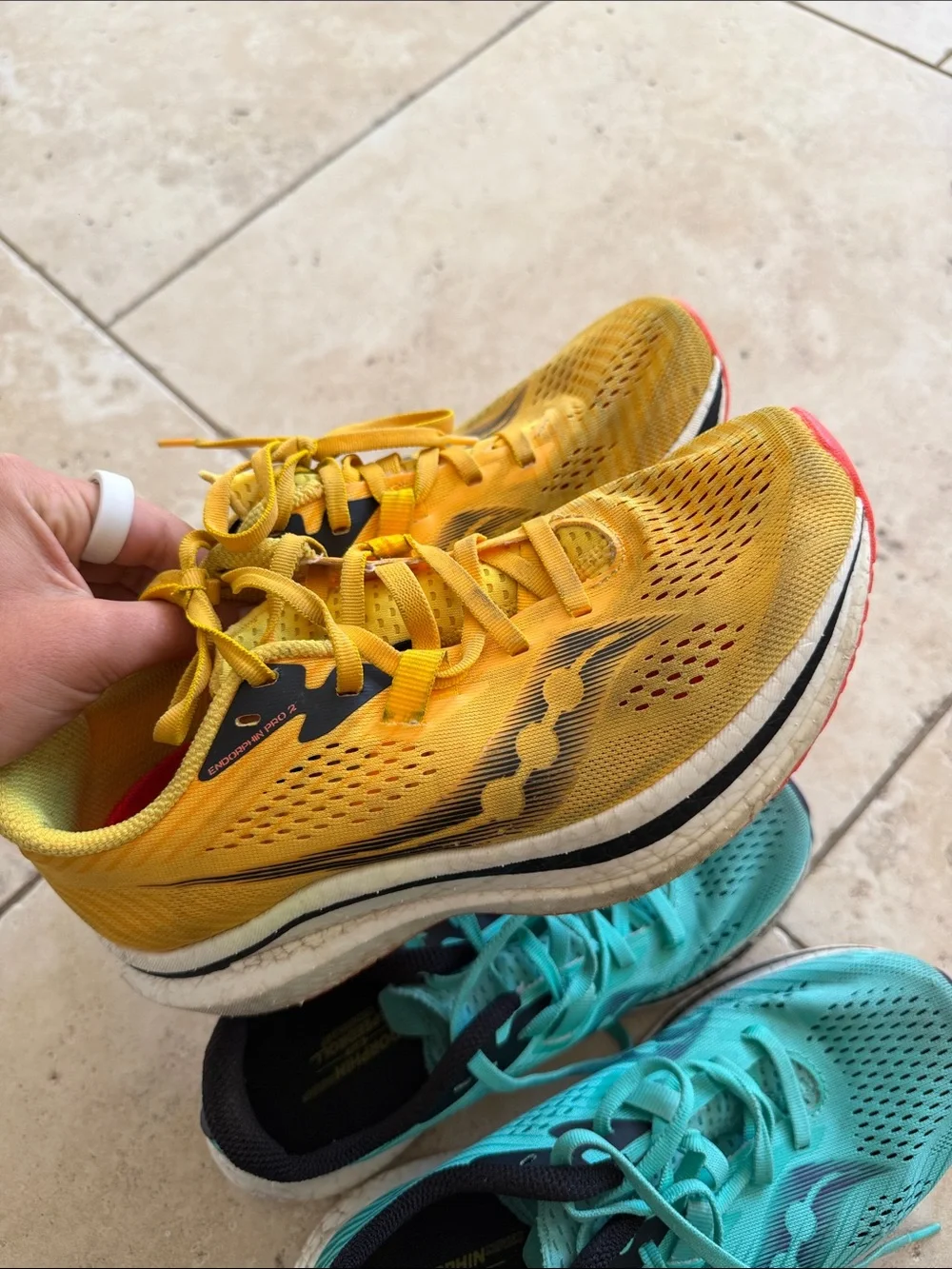 Woman’s Lightweight Yellow Running Sneakers - Breathable Active Shoes